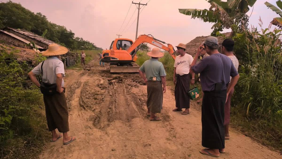 အောင်ဟိတ် - ဆိပ်သာ - ကျွဲဒုံးလမ်းပြုပြင်မှုစတင် - ပုံ ၂