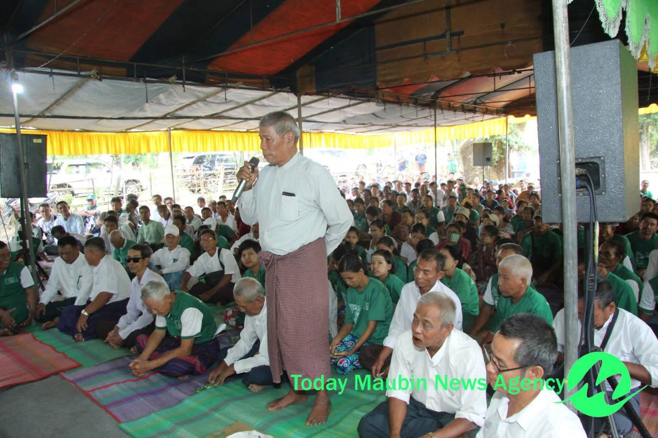 မအူပင်မြို့နယ် လက်ပံကုန်းကျေးရွာနှင့်ရွှေတောင်မှော်ကျေးရွာရှိ ပြည်သူများနှင့် USDPပါတီ ကိုယ်စားလှယ်လောင်များတွေ့ဆုံ - ပုံ ၃